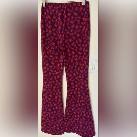 Anthropologie Purple and Orange Animal Print Trousers Size XS - Picture 4 of 9